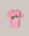 Playera Manga Corta,ROSA